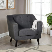 Ashley 1 Seater Sofa Dark Grey Fabric