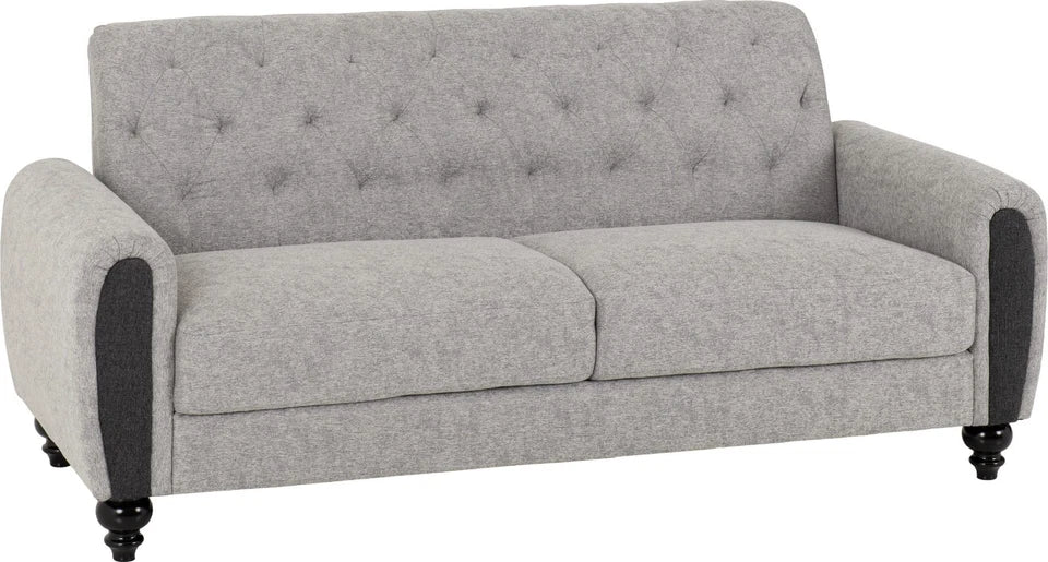Chester Fabric Grey Sofas 3 + 2 Seaters Sofa set
